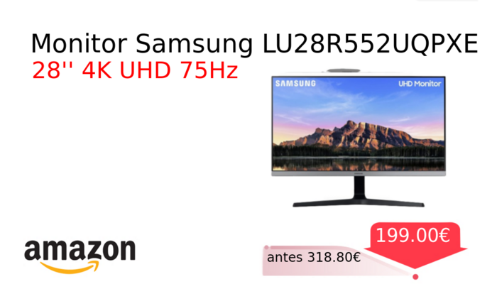Monitor Samsung LU28R552UQPXEN