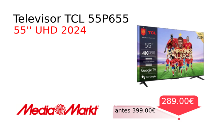 Televisor TCL 55P655