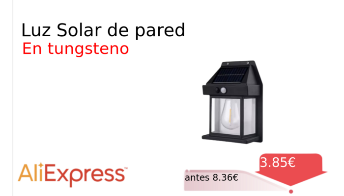 Luz Solar de pared