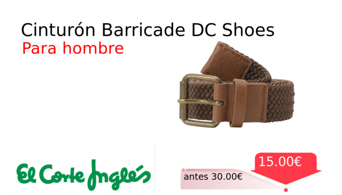 Cinturón Barricade DC Shoes