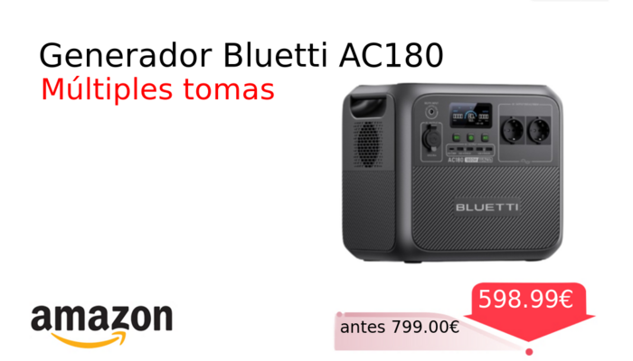 Generador Bluetti AC180