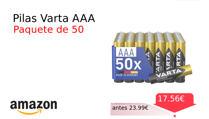 Pilas Varta AAA