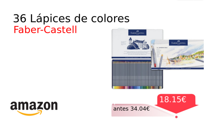 36 Lápices de colores