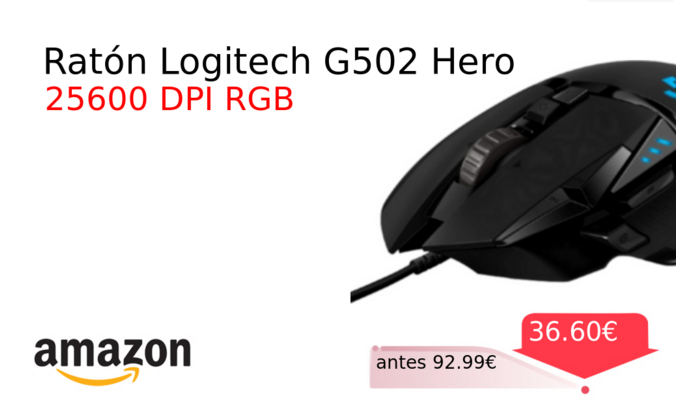 Ratón Logitech G502 Hero