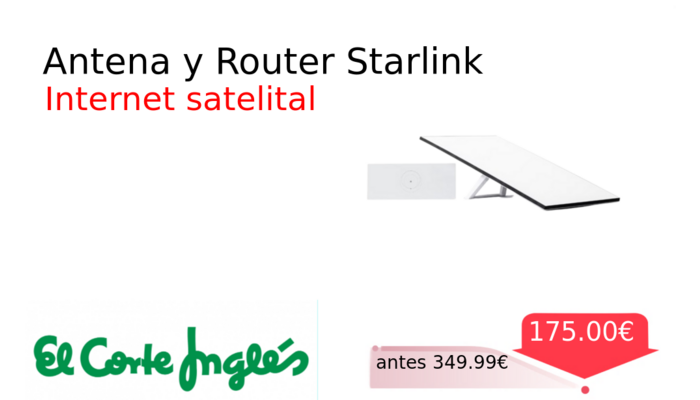 Antena y Router Starlink