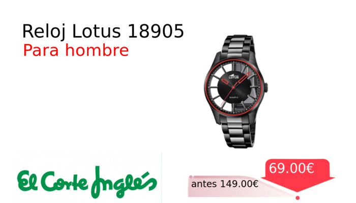 Reloj Lotus 18905