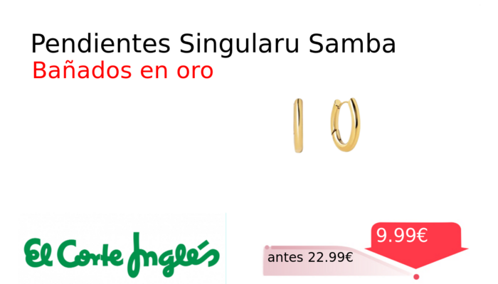 Pendientes Singularu Samba