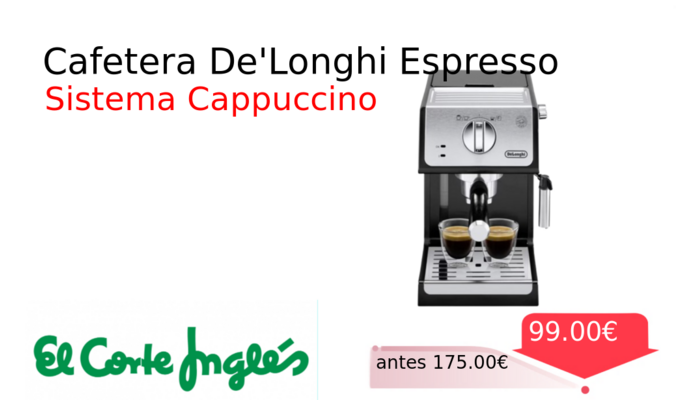 Cafetera De'Longhi Espresso