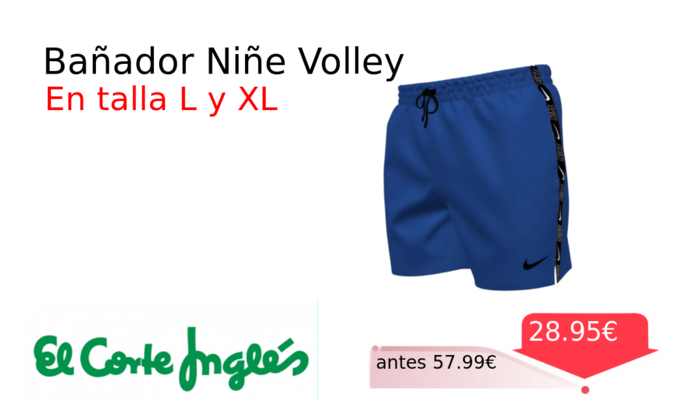Bañador Niñe Volley
