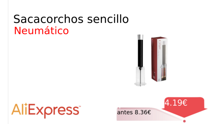 Sacacorchos sencillo 