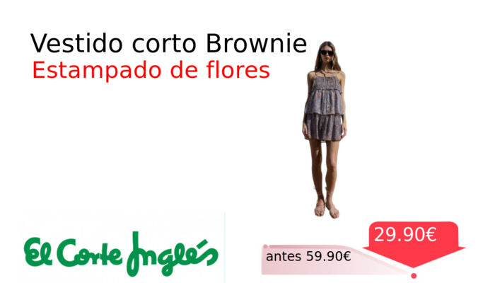 Vestido corto Brownie