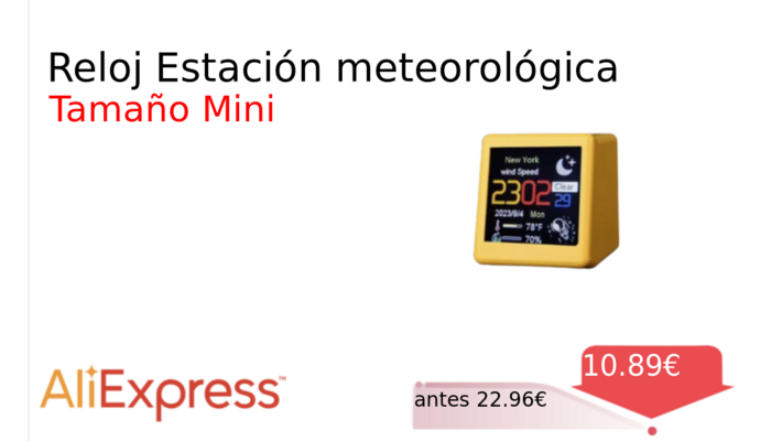 Reloj Estación meteorológica