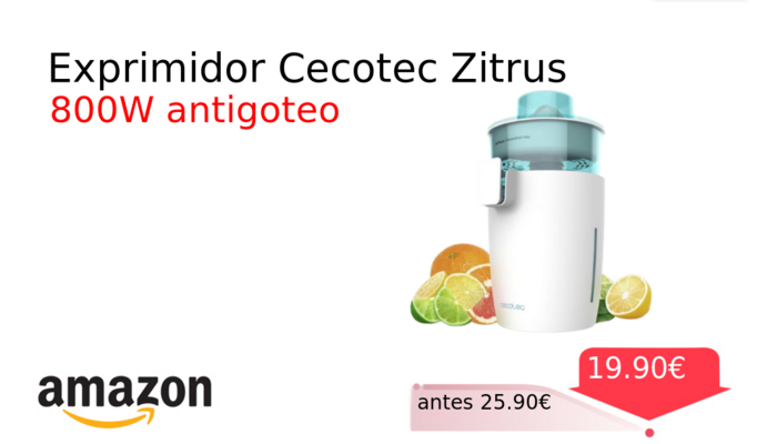 Exprimidor Cecotec Zitrus