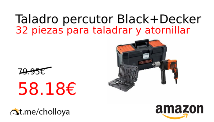 Taladro percutor Black+Decker