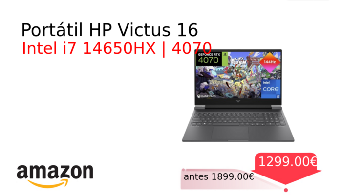 Portátil HP Victus 16