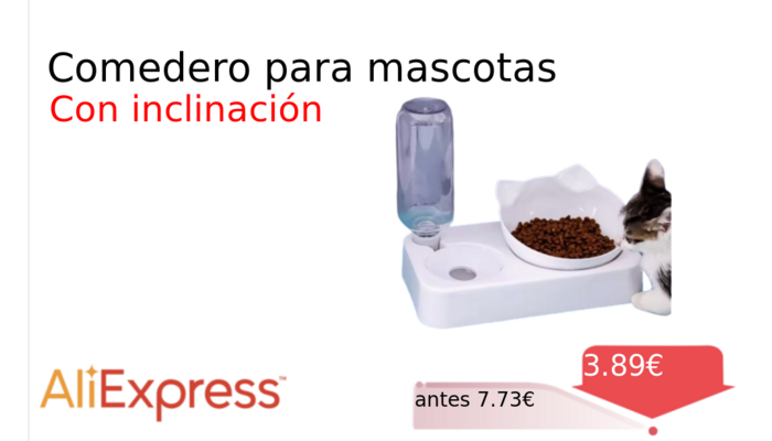 Comedero para mascotas