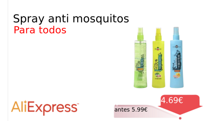 Spray anti mosquitos