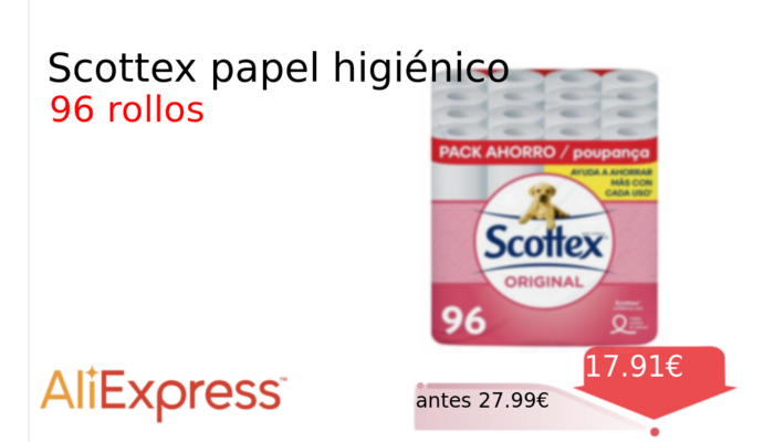 Scottex papel higiénico
