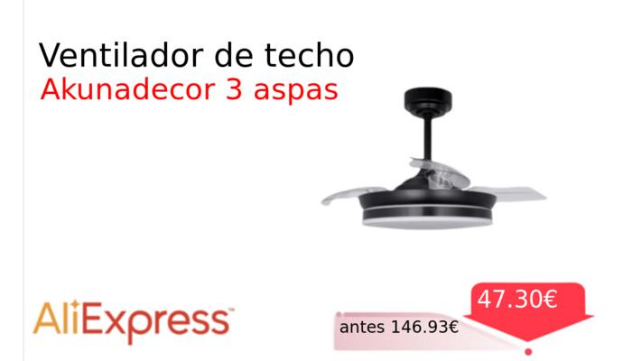Ventilador de techo