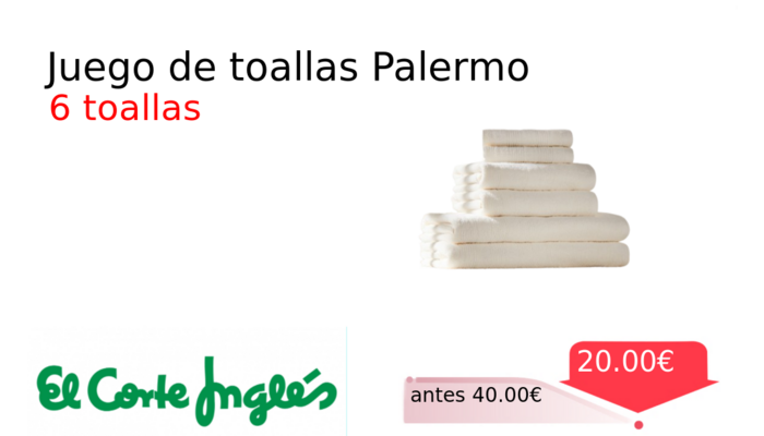 Juego de toallas Palermo
