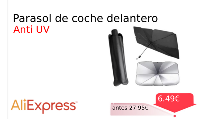 Parasol de coche delantero