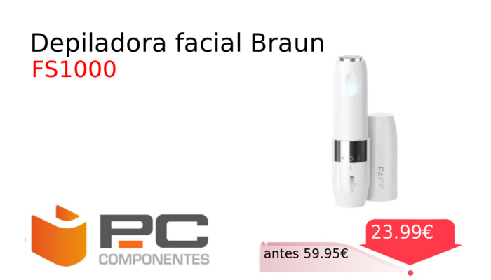 Depiladora facial Braun