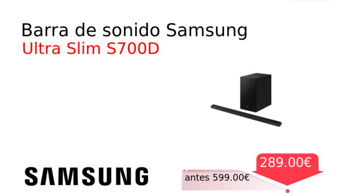 Barra de sonido Samsung