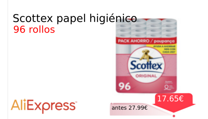Scottex papel higiénico