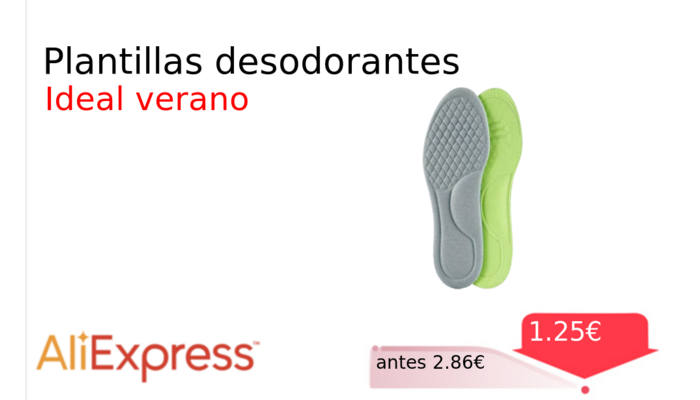 Plantillas desodorantes