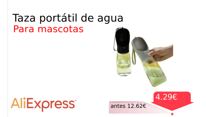 Taza portátil de agua