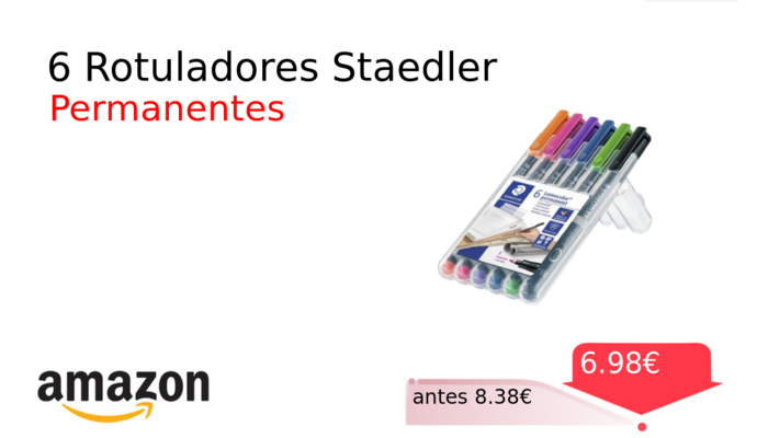 6 Rotuladores Staedler 