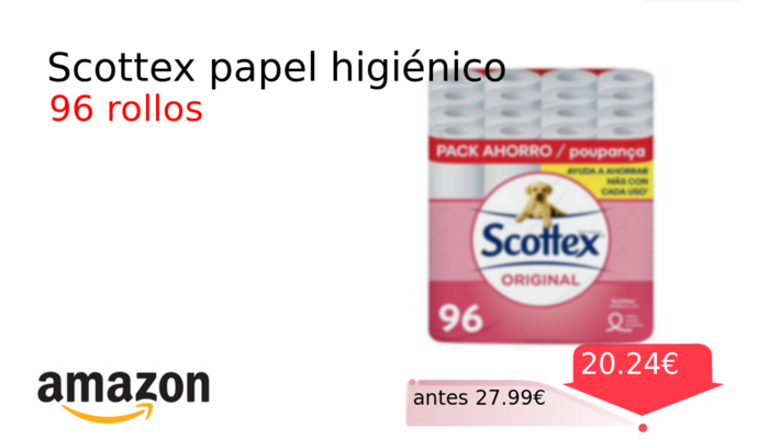 Scottex papel higiénico