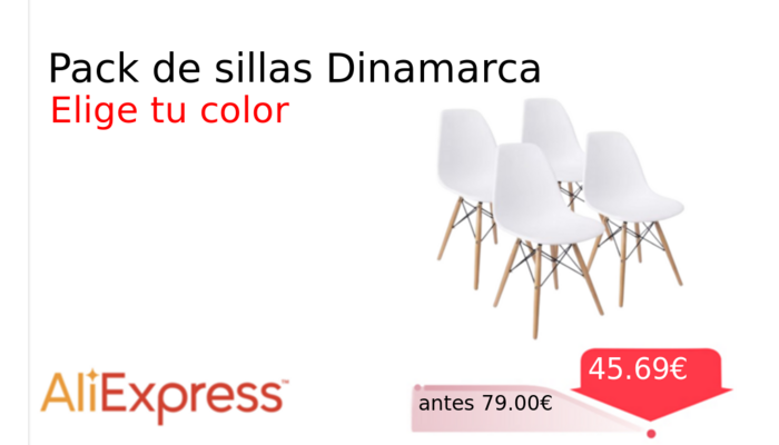Pack de sillas Dinamarca