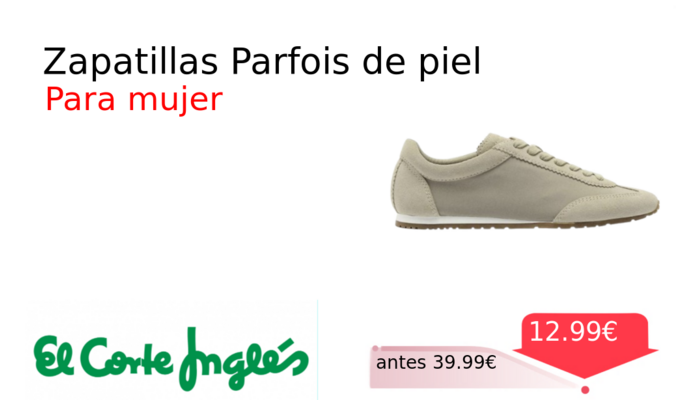 Zapatillas Parfois de piel