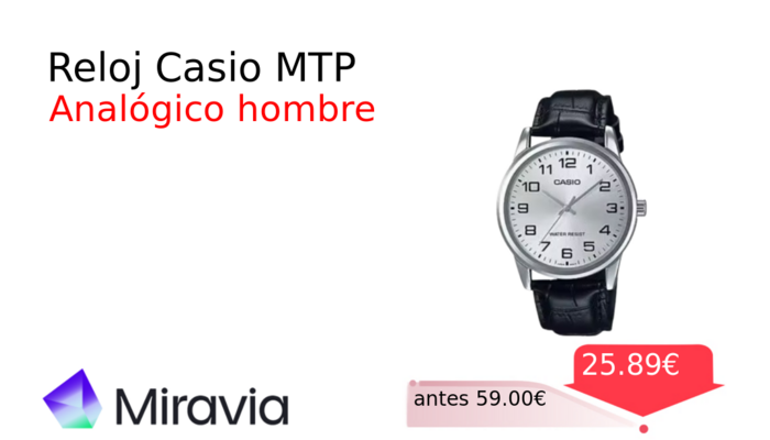 Reloj Casio MTP