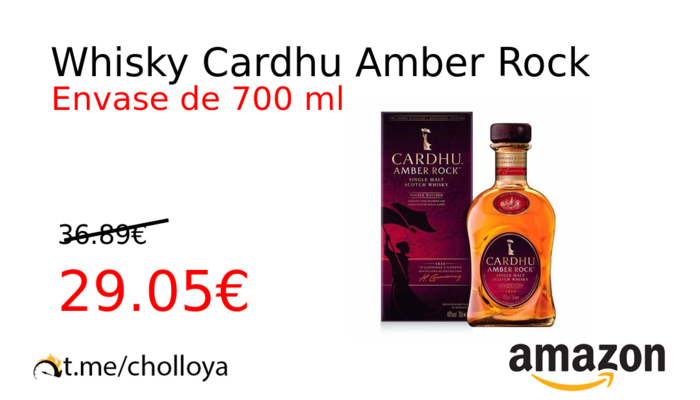 Whisky Cardhu Amber Rock