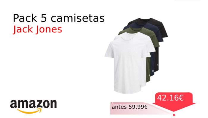 Pack 5 camisetas