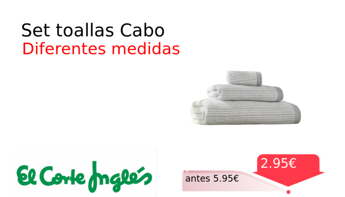 Set toallas Cabo