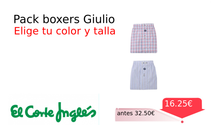 Pack boxers Giulio