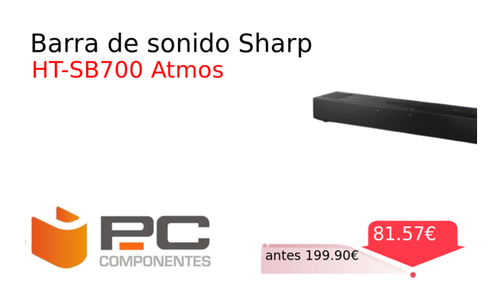 Barra de sonido Sharp