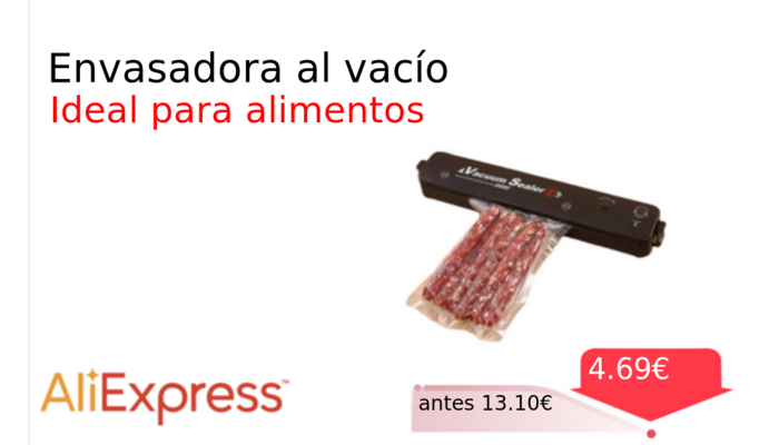 Envasadora al vacío