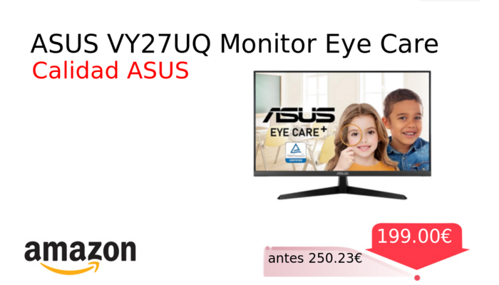ASUS VY27UQ Monitor Eye Care