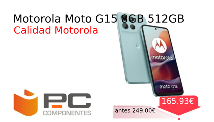 Motorola Moto G15 8GB 512GB