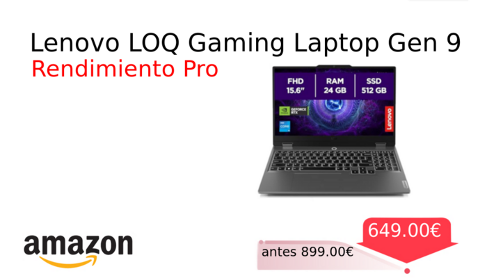 Lenovo LOQ Gaming Laptop Gen 9