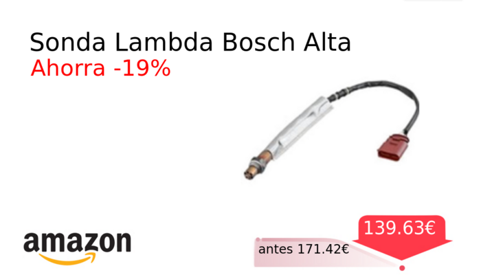 Sonda Lambda Bosch Alta