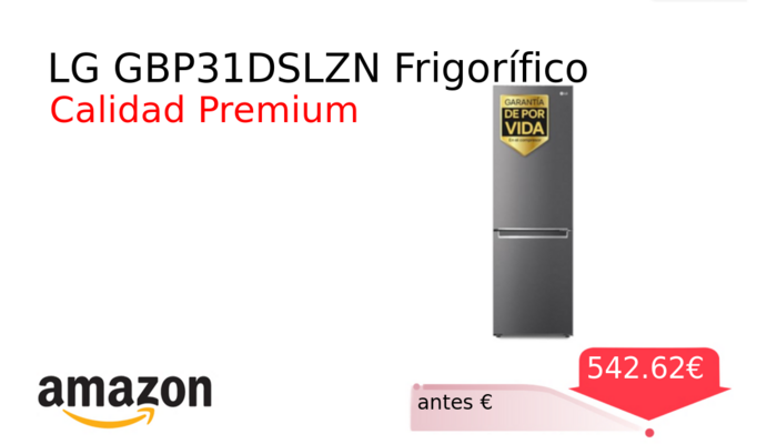 LG GBP31DSLZN Frigorífico