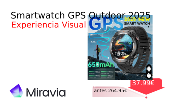 Smartwatch GPS Outdoor 2025