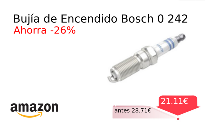 Bujía de Encendido Bosch 0 242