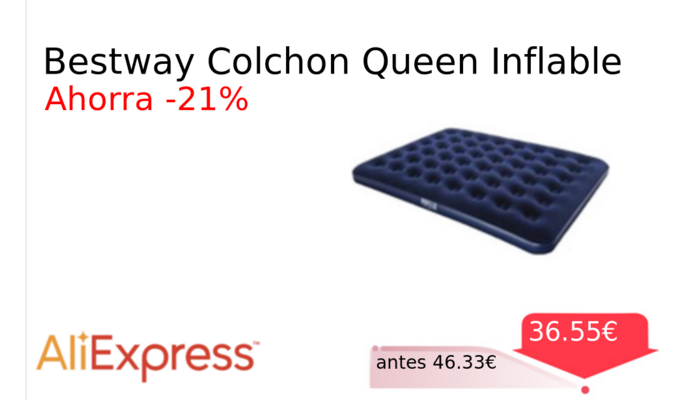 Bestway Colchon Queen Inflable
