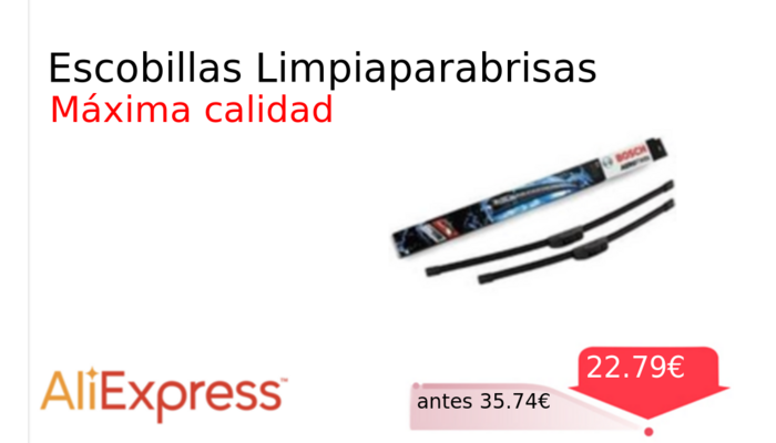 Escobillas Limpiaparabrisas